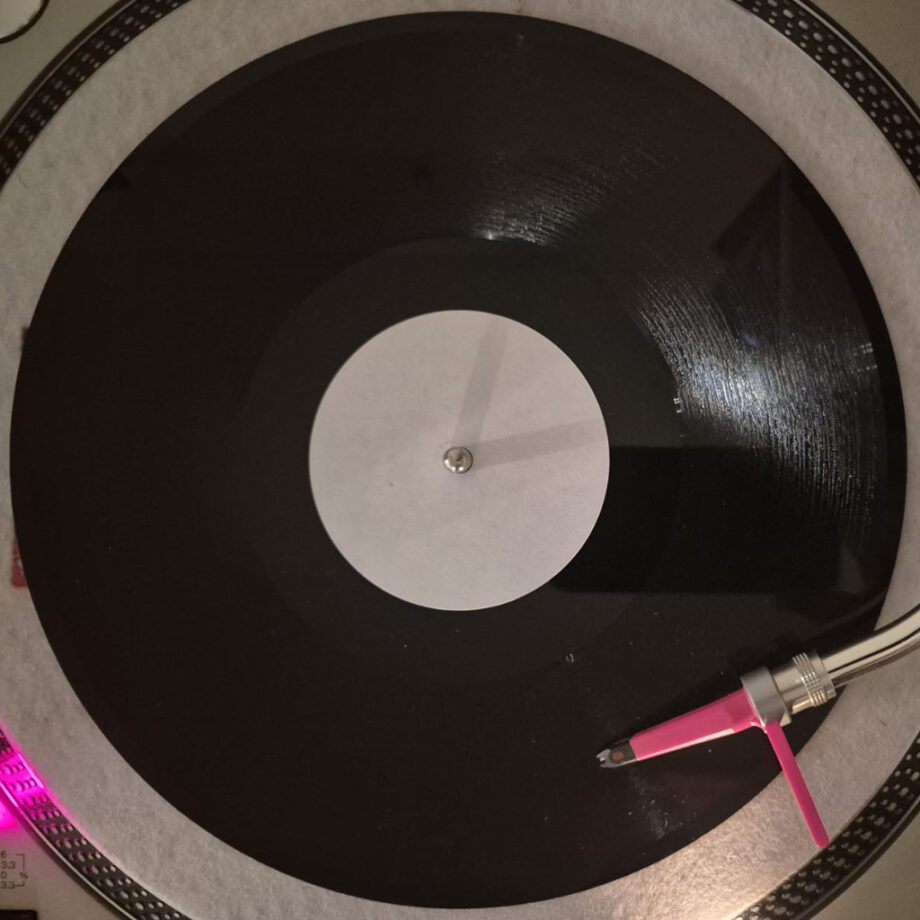 DJ Para - Showtime / Crazy Ex - Black 10" White Label Lathe Cut Vinyl Dubplate